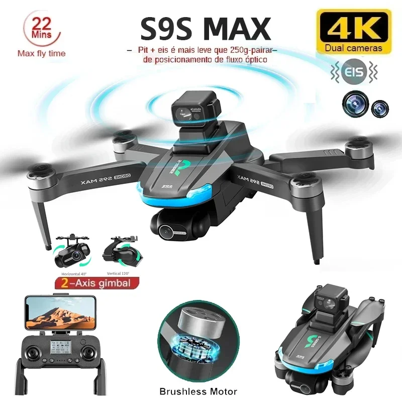 NEW S9S MAX MINI Drone 4K 2-Ax - đánh giá và giá Drone Camera 4K